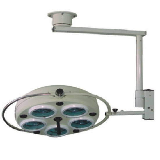 Lampa chirurgie 5 becuri halogen cu prindere in tavan, 50 000 lux Lampa chirurgie 5 becuri halogen cu prindere in tavan, 50 000 lux