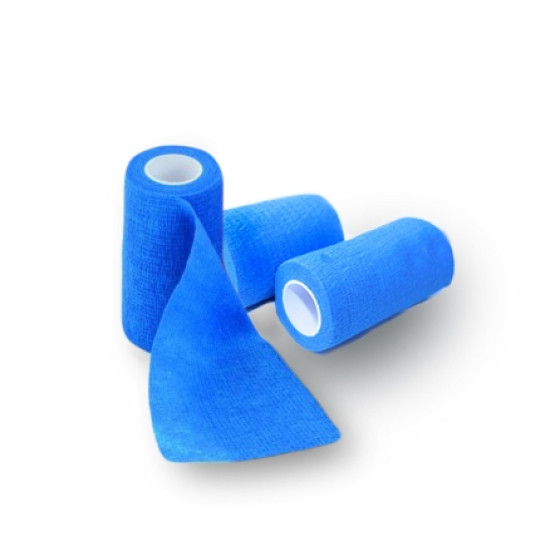 Bandaj elastic autoadeziv ALBASTRU - 10 cm