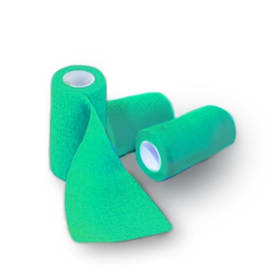 Bandaj elastic autoadeziv VERDE - 15 cm