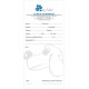 Carnet recomandari personalizate, 99 x 210 mm, 6 x 100 file