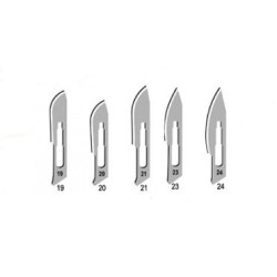 Lame Bisturiu Sterile Otel-Carbon marimi 21, 22, 23, 24 Lame Bisturiu Sterile Otel-Carbon marimi 21, 22, 23, 24