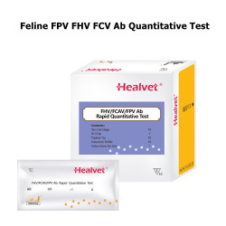 Test rapid FHV / FCVA / FPV Ab pentru analizorul de imunofluorescență veterinară Healvet