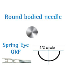 Ace chirurgicale 1/2 Spring Eye, atraumatice, LUXSUTURES, 12 buc/set Ace chirurgicale 1/2 Spring Eye, atraumatice, LUXSUTURES, 12 buc/set
