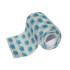 Bandaj elastic autoadeziv alb cu imprimeu labute - 10 cm