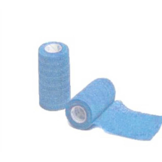 Bandaj elastic autoadeziv LIGHT BLUE - 7,5 cm