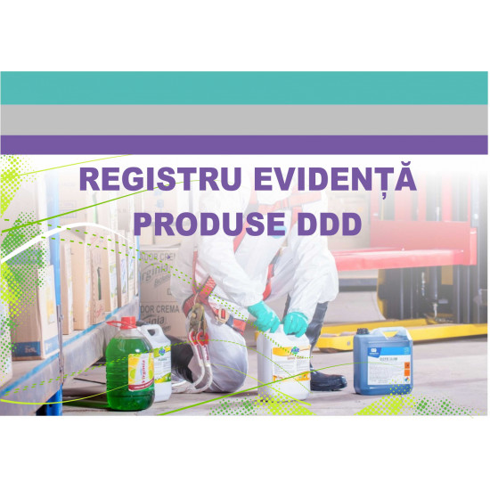 Registru gestionare substante DDD, A4, 100 file