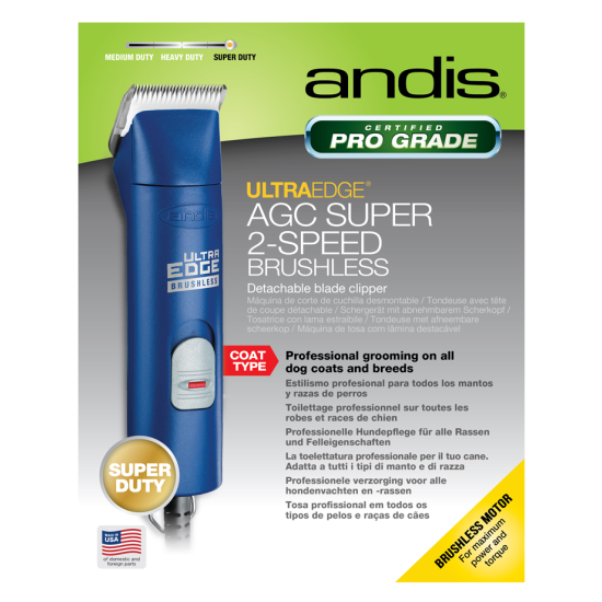 Masina de tuns profesionala cu motor fara perii, Andis UltraEdge AGC Super 2-Speed Masina de tuns profesionala cu motor fara perii, Andis UltraEdge AGC Super 2-Speed