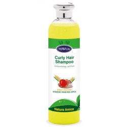 Sampon pentru par ondulat cu mere rosii 250 ml, Tewua