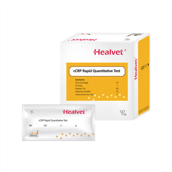 Test rapid Q CRP pentru analizor imunofluorescență veterinară Healvet